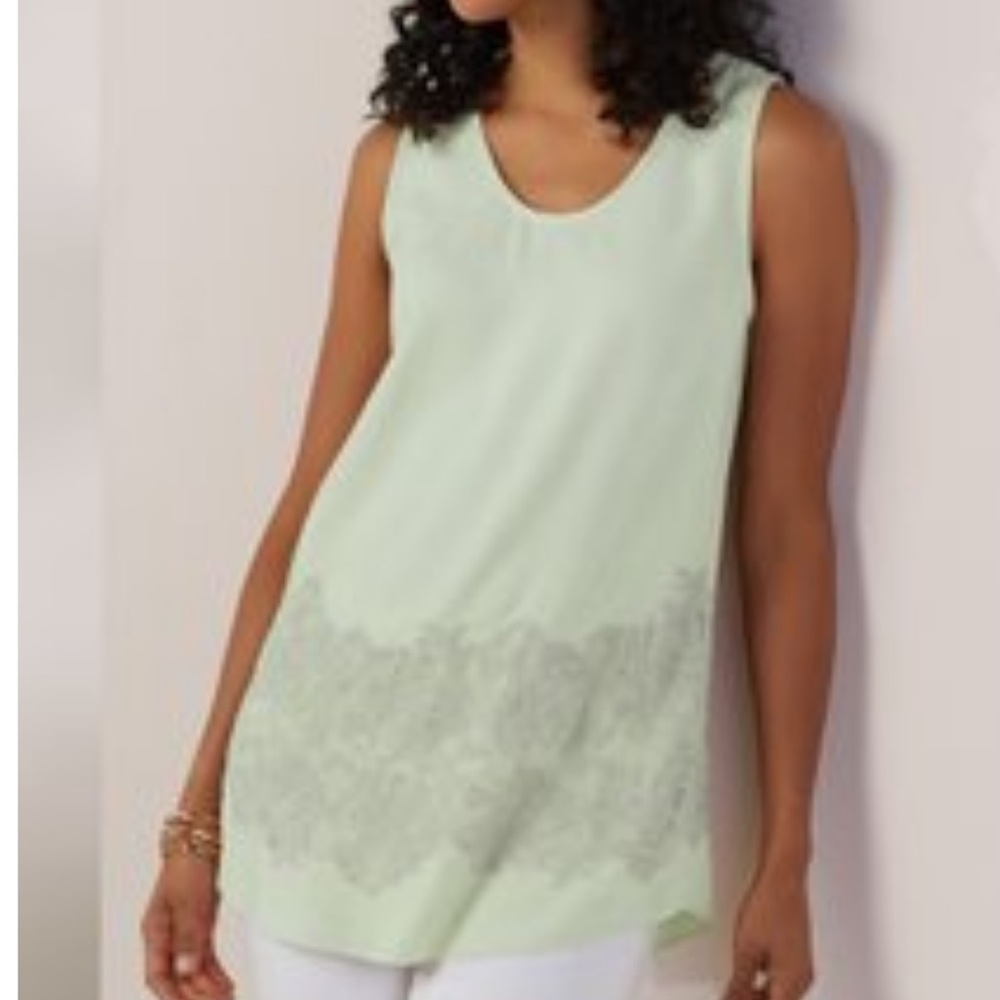 Mint green Soft surroundings top